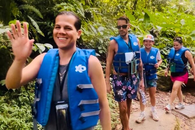 2 Tours in 1 Day: Rainforest Waterslides & Beach Tour w/Transport - The natural waterslides require steady footing