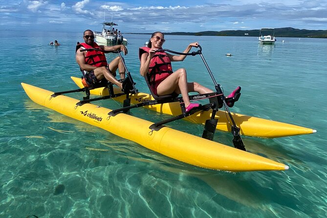 Adventure Chiliboats Waterbike in La Parguera - Riding a Chiliboat through La Parguera