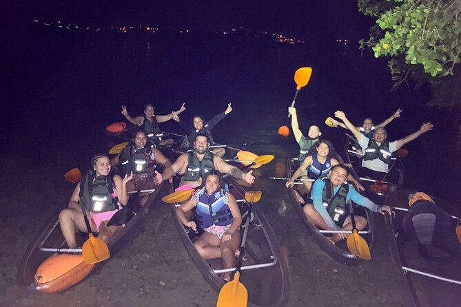 Biobay Vieques Tour Kayak Night Tour - Clear kayaks and the blue trails below