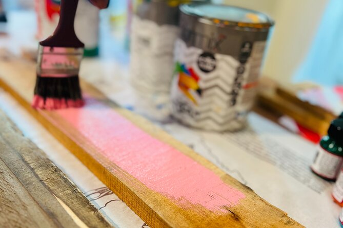 Caribbean Driftwood Making in San Juan - Snacks, cava, and the social side