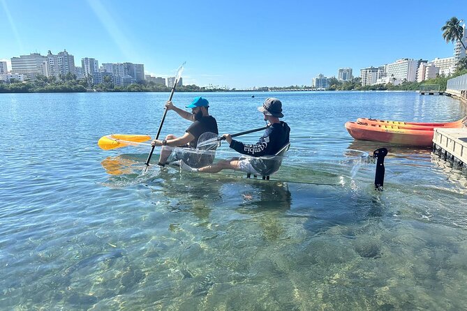 Clear LED Kayaking in Condado Lagoon - Paddling beneath San Juan’s evening lights