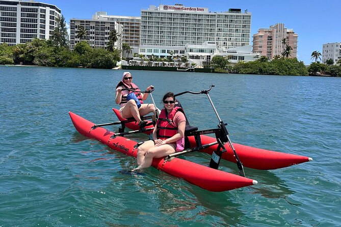 Day Adventure Chiliboats Waterbike – Condado Lagoon - Seeing the forts and city gates from water level