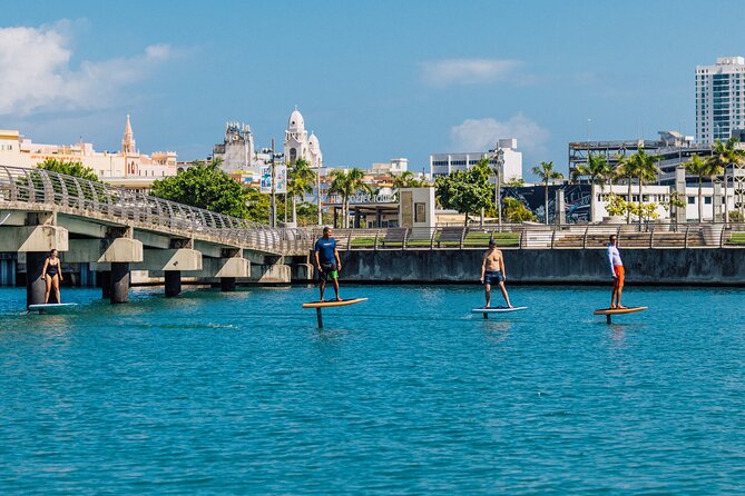 eFoil Lesson Old San Juan - Moving from the dock to the water lesson