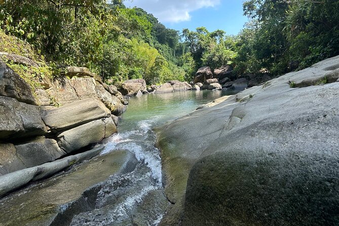 El Yunque & Beach Tour: Waterslide, Waterfall, Food, & Photos - Puerto Rican finger food at Playa Luquillo