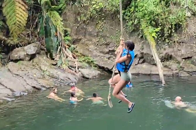 El Yunque Rainforest - Waterslide, Cliff jump, and Rope swing! - A 25-minute walk into the rainforest