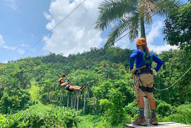 El Yunque Ziplining in Puerto Rico - A canopy bridge and a 10-minute forest walk