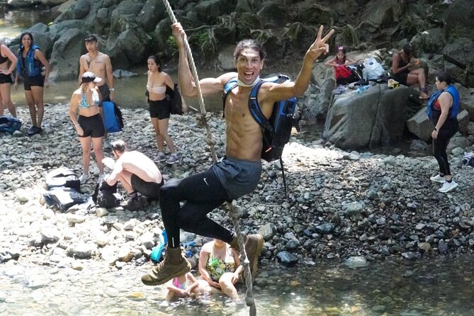 Famous Natural Waterslide in El Yunque Rainforest - Reaching the waterfalls and natural slides