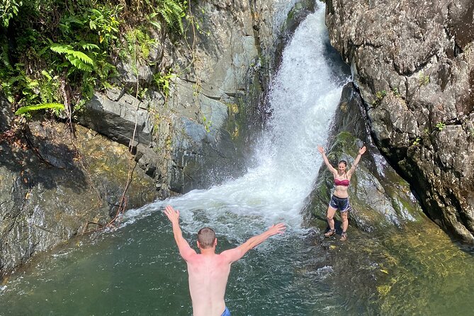 Half-Day Yunque Rainforest Waterslide & rope swing Guided Tour - The second pool: natural rock slide and cliff jump