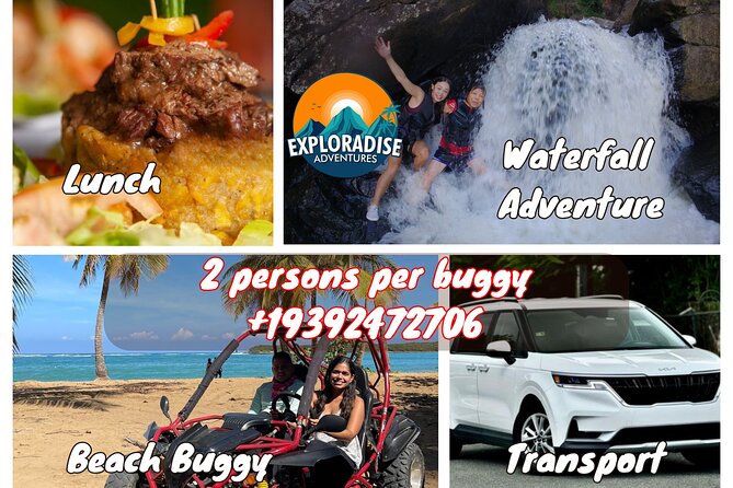 Piñones Beach Buggy + El Yunque Waterfall Adventure - Three hours along Piñones beach and palm trails