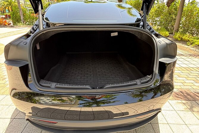 Puerto Rico Island Wide Private Transfers, Tesla 3 Luxury Sedan. - A good fit for airport arrivals and departures
