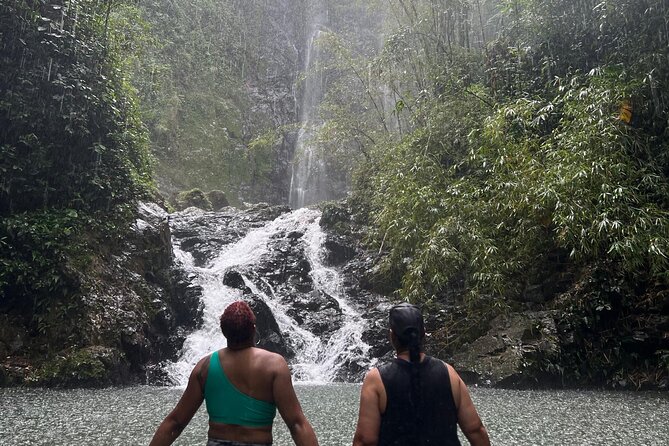 Rainforest Hike to Hidden Waterfall in Puerto Rico with Transport - Time at the waterfall
