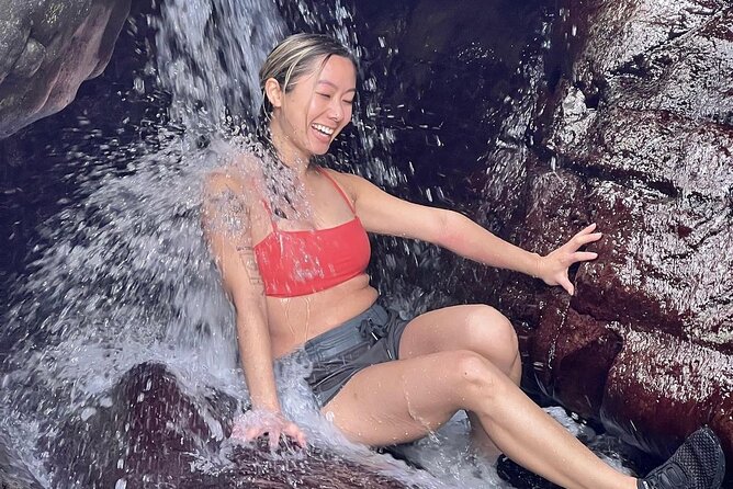 Rainforest Waterfall Slides/Adult Drinks included/ Beach - How Cameron shapes the day