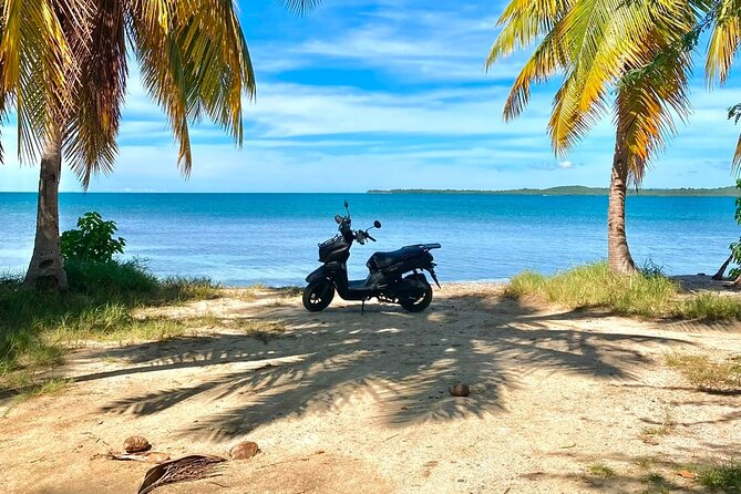 Scooter Rental San Juan Puerto Rico - Playa Vacía Talega for a quieter beach stop