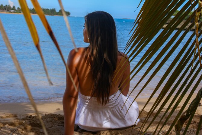 Stunning Private Beach Photoshoot in Puerto Rico's Hidden Gem - Posing help for couples, families, and solo portraits