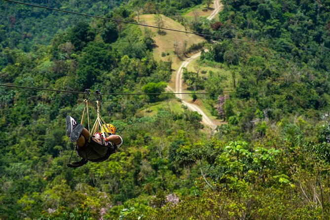 The Beast Zipline at Toroverde Adventure Park in Puerto Rico - Flying above Orocovis on The Beast