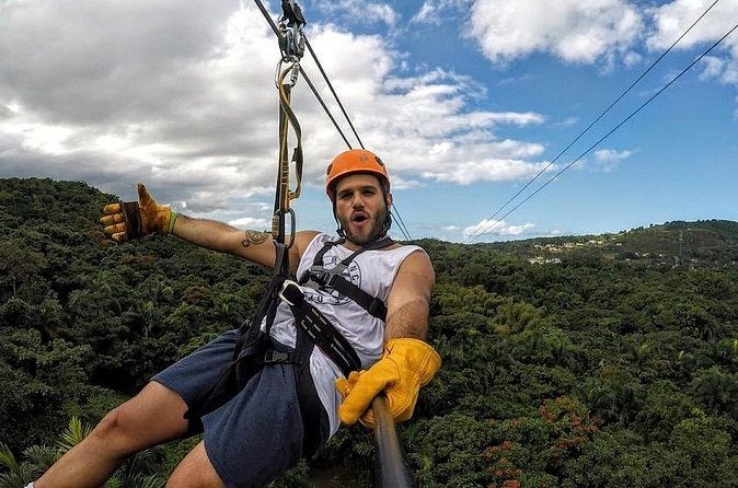 Zipline Canopy Tour with Transport from San Juan - The stairs and walking deserve respect