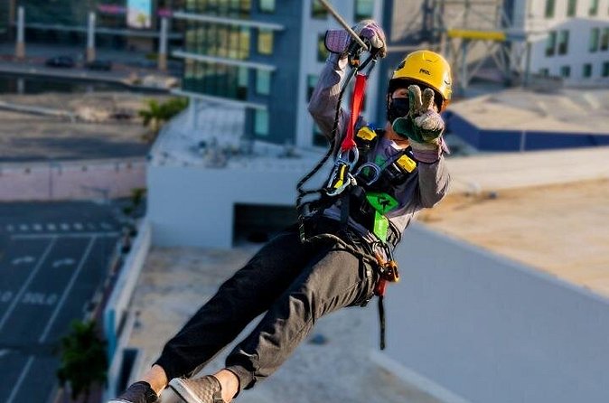 Zipline Sky Bull in Urban Environment in Toroverde urban park San Juan - Who will enjoy this most